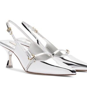 Latrobe Ines Specchio pumps Elegant Silver Slingback Heels